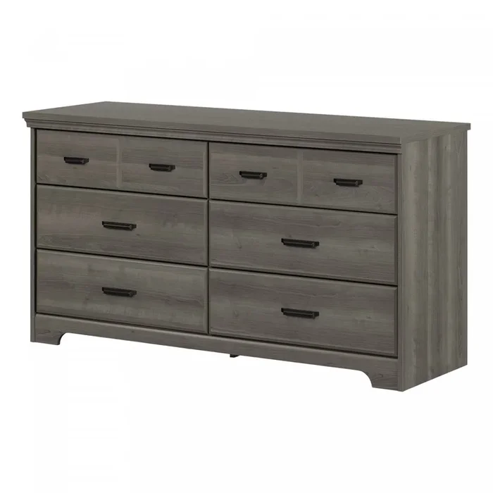 Versa 6-drawer Dresser – Gray Maple | Versa Commode 6 Tiroirs – Erable Cendre
