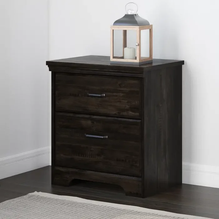 Versa Classic Rubbed Black Nightstand – South Shore