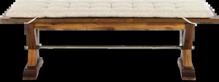 Vineyard Rustic Brown Bench