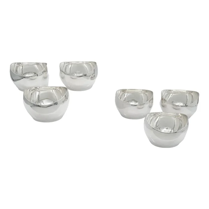 Vintage Dutch Bon Bon Bowls in Sterling Silver, 1970s, Set of 6