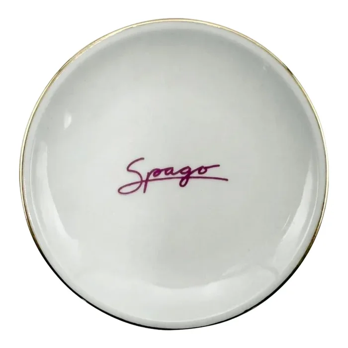 Vintage Spago Restaurant Butter Dish Beverly Hills Los Angeles, Ca Porcelain