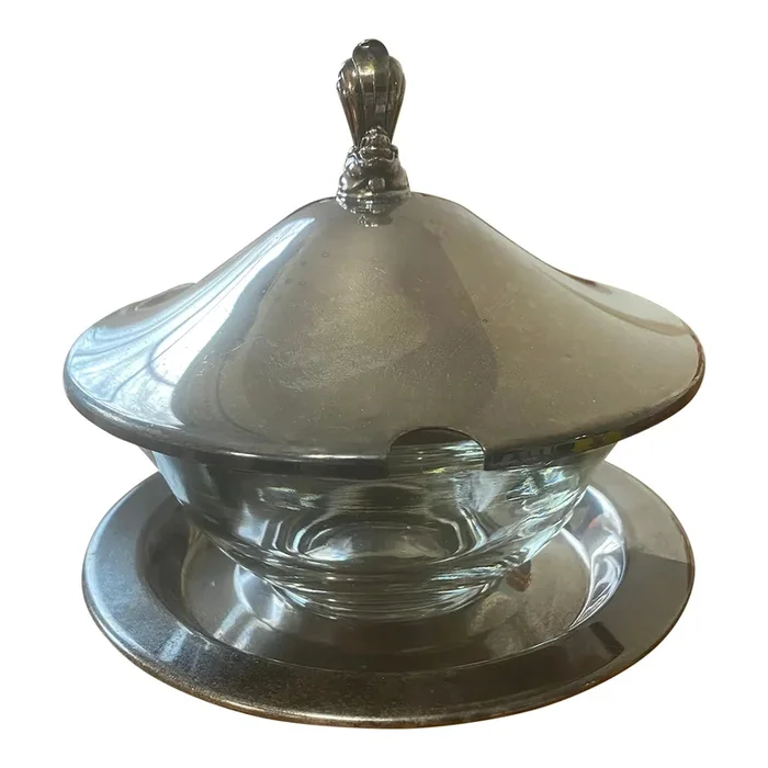 Vintage William Rogers Silver Plate Sugar Bowl Set by Oneida
