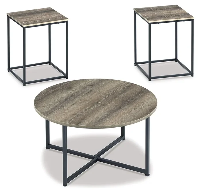 Wadeworth – Occasional Table Set (Set of 3) – Brown / Beige