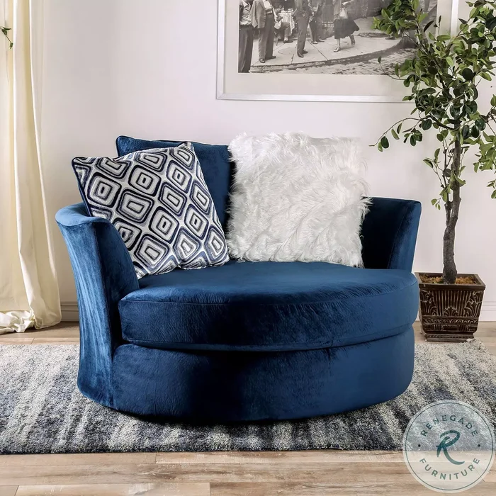 Waldport Navy Swivel Chair