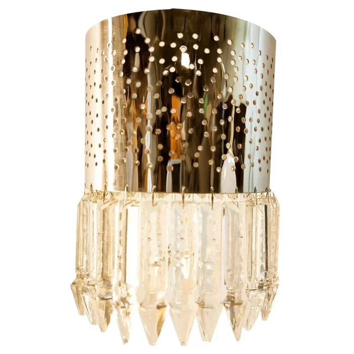 Wall Light with Crystals