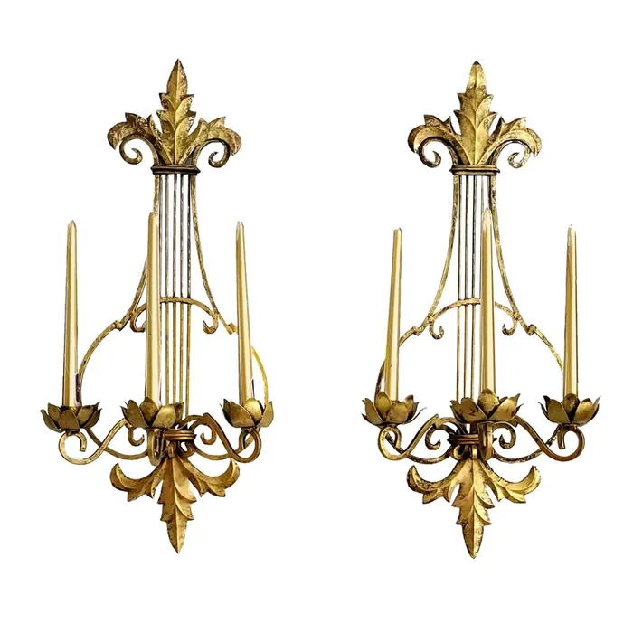 Wall Sconces & Gold Candles