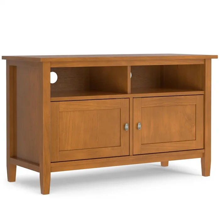 Warm Shaker – TV Media Stand Handcrafted – Brown