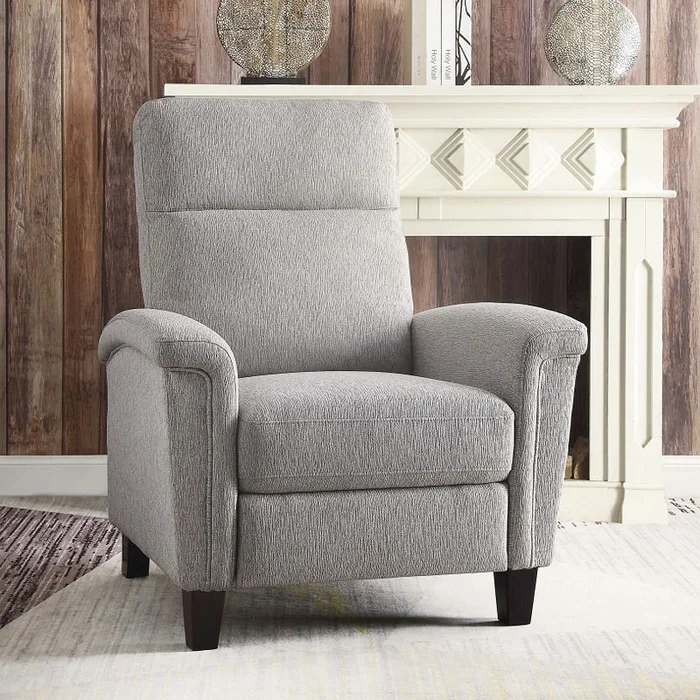 Weiser Push Back Reclining Chair (Light Gray)