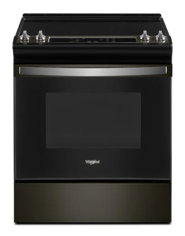 Whirlpool 4.8 Cu. Ft. Electric Range with Self-Clean – Black Stainless – YWEE515S0LV | Cuisinière électrique Whirlpool de 4,8 pi³ avec autonettoyage – acier inoxydable noir – YWEE515S0LV