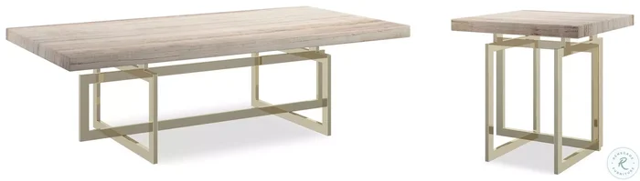 Wish You Were Here Gray Sandstone Occasional Table Set