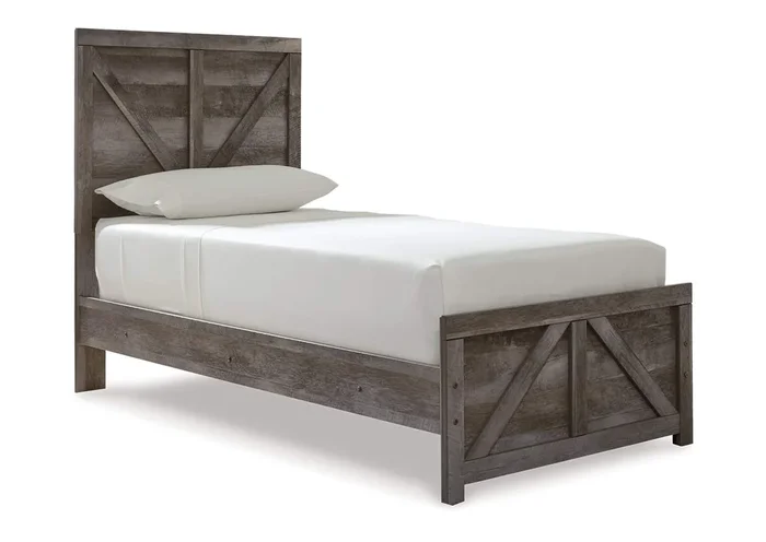 Wynnlow Twin Crossbuck Panel Bed