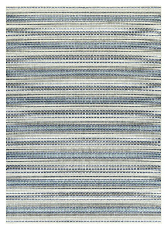 Zentro Ivory 5’3 x 7’6 Indoor/Outdoor Rug