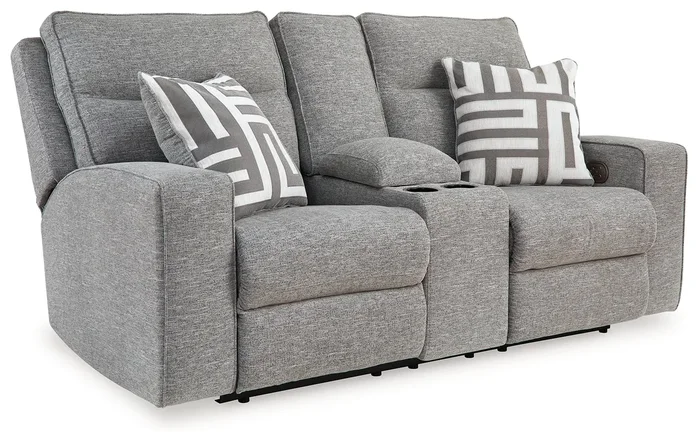 Zero Gravity Power Reclining Loveseat with Console and Adjustable Headrests