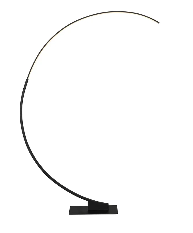 Zeus 72″ Matte Black LED Floor Lamp|Lampe à pied Zeus de 72 po noir mat à DEL
