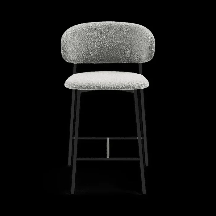 Zoya Counter Stool Gray Boucle