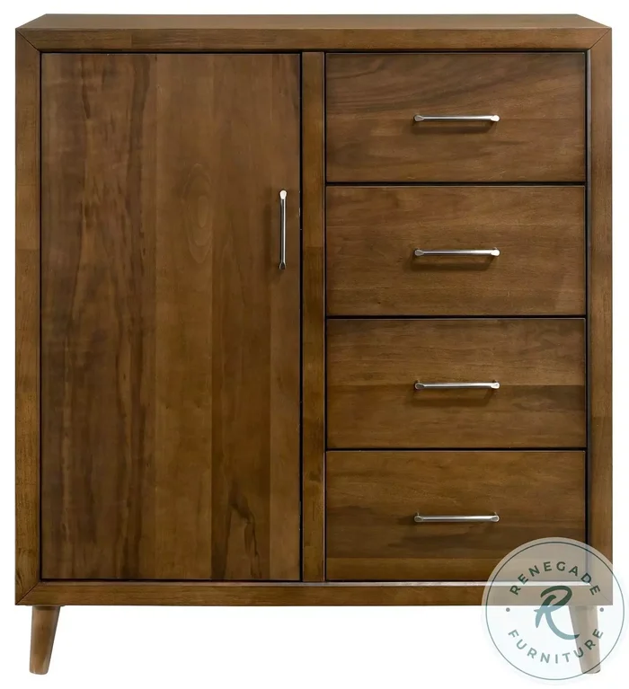 Zuma Walnut 4 Drawer Chest