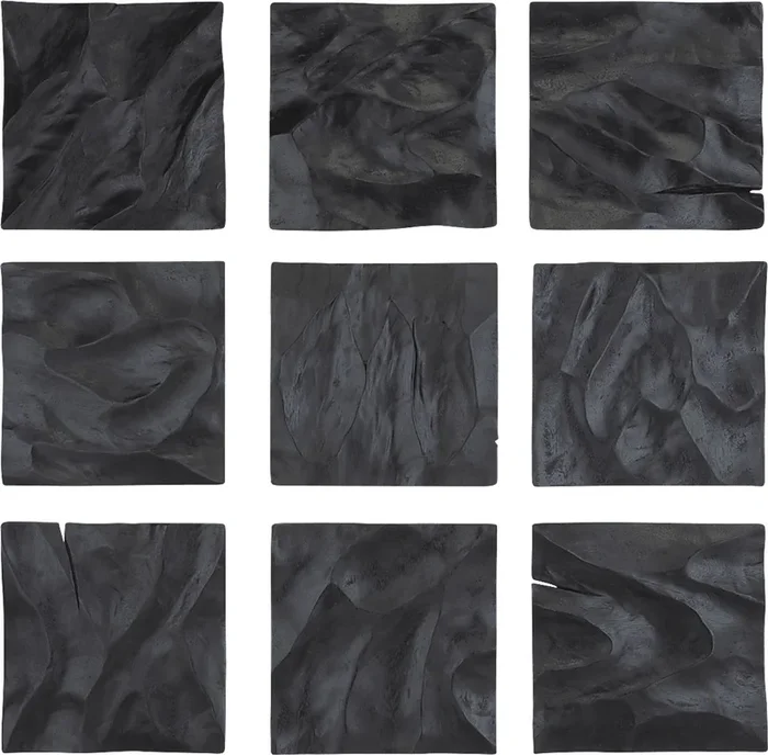 Zyros Black Wall Decor, Set of 9